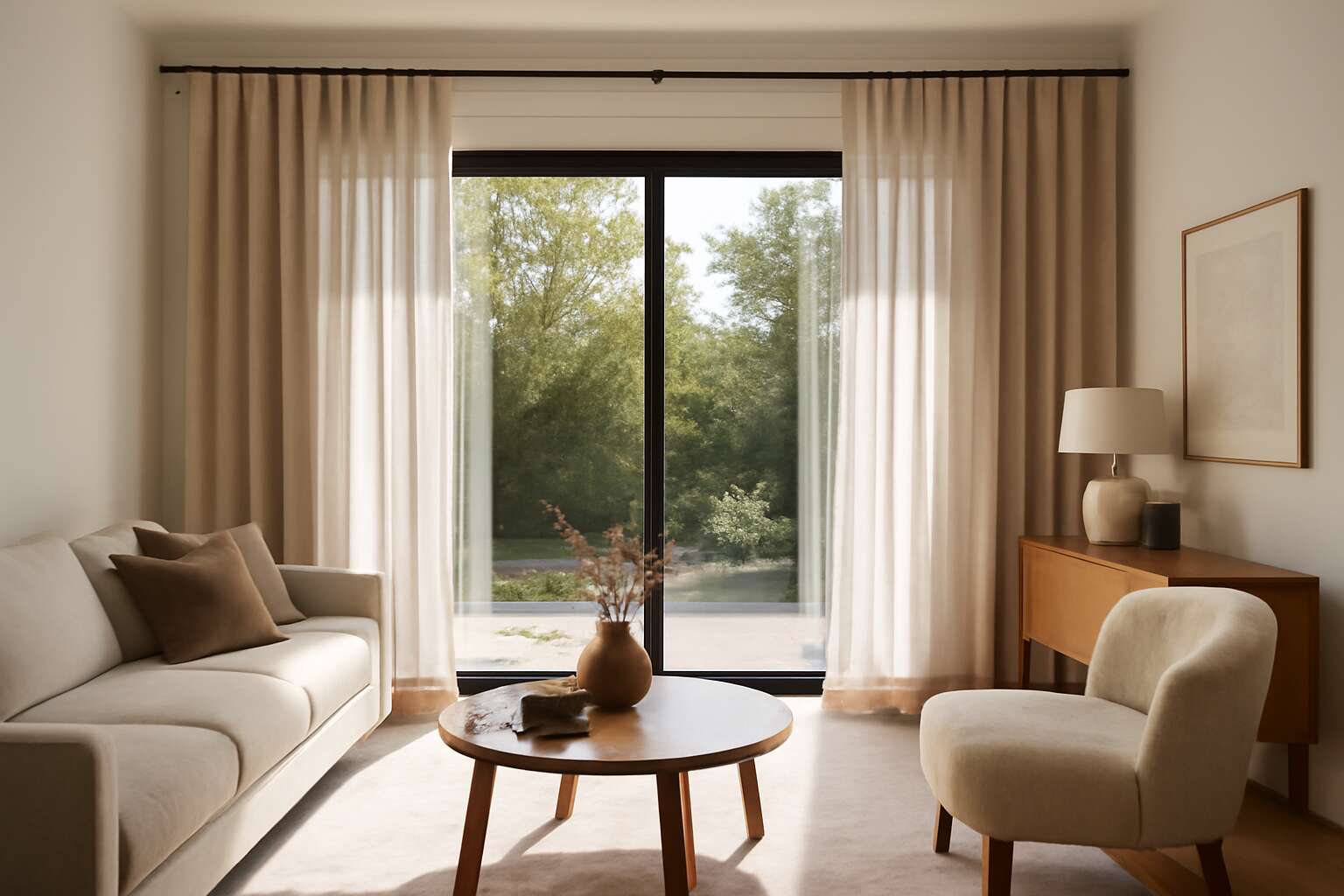 sliding door curtains