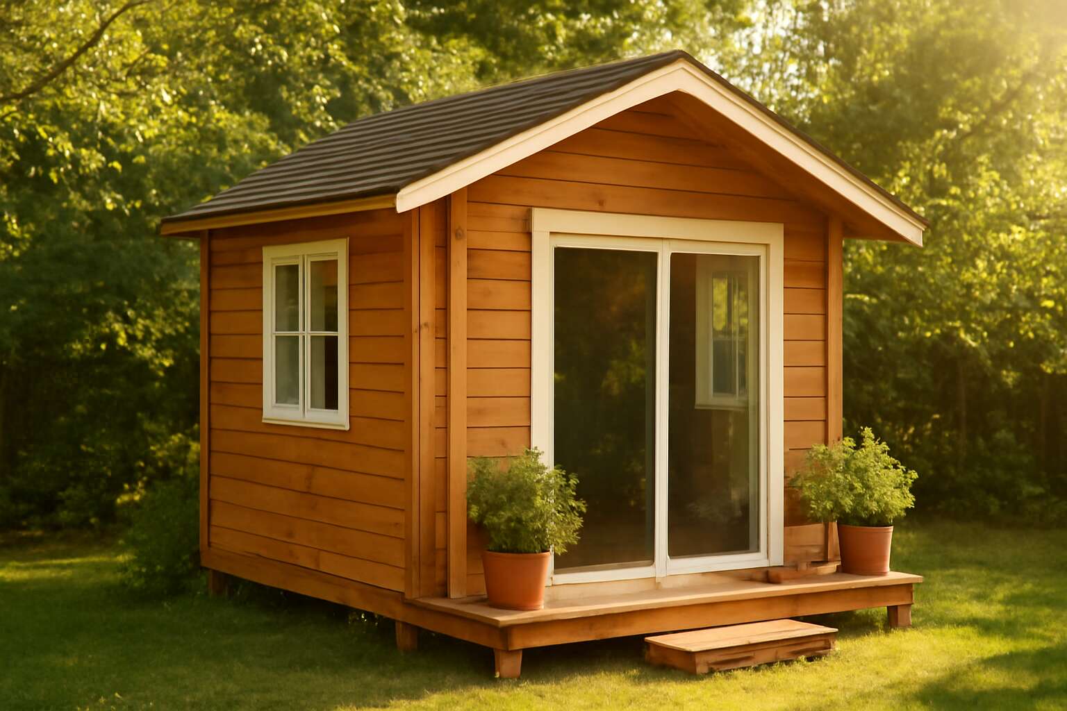 wendy house with sliding door