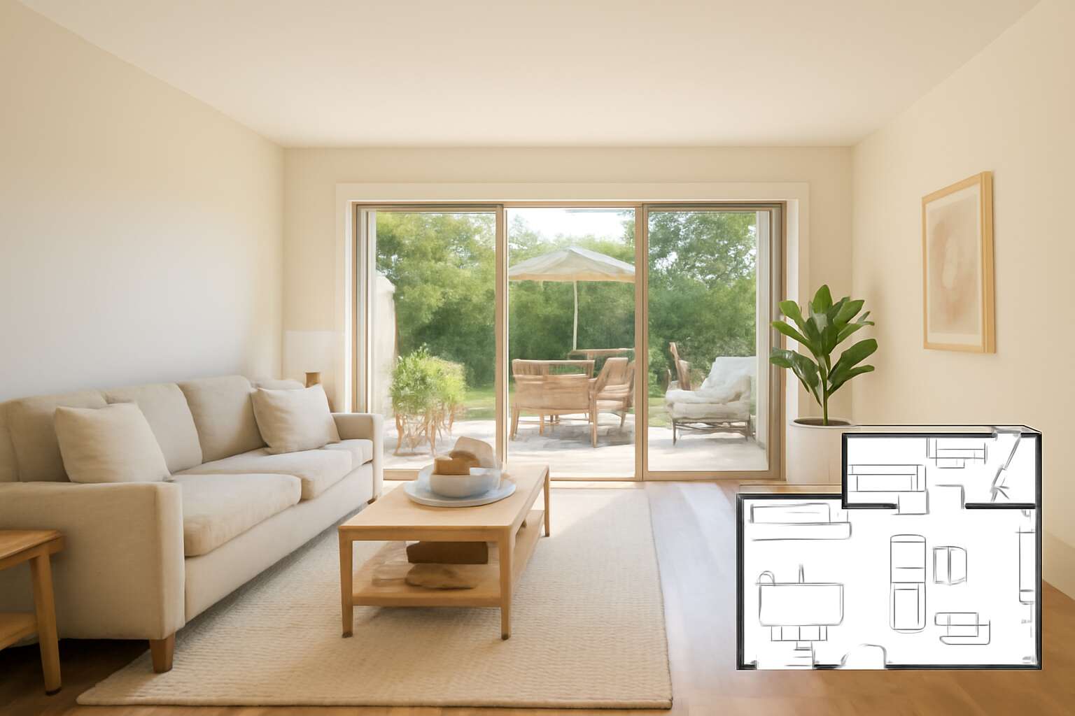 floor plan sliding door