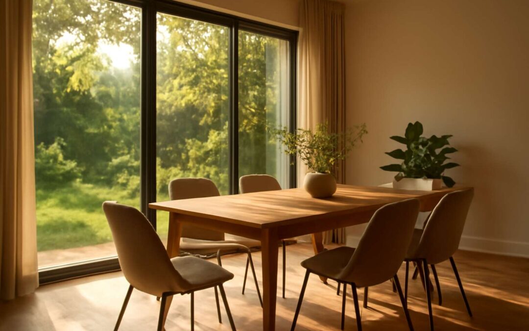 Elevate entertaining with a sliding door for dining room that opens up your space